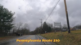 Route 210 Sagamore Pa To Elderton Pa A rainy Day In March 2024 [upl. by Iroc695]