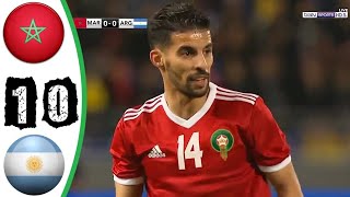 ملخص و اهداف مباراة المغرب و الارجنتين 10 Maroc vs Argentine but et Resume de match [upl. by Millman]