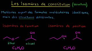 Les isomères de constitutions [upl. by Reta558]