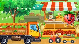 strawberry ka kheti cartoon cartoon video [upl. by Ettelocin700]