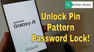 How to hard reset Samsung J5 2017 SMJ530F Remove pinpatternpassword lock [upl. by Iek973]