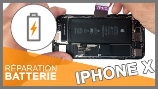 Réparation batterie iPhone X [upl. by Ecnedurp]