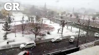 Nieva en fin de año en Chihuahua [upl. by Rehc]