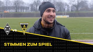 quotJeder kannte seine Aufgabequot  Stimmen nach Borussia MGladbach II  Alemannia Aachen [upl. by Eckblad517]