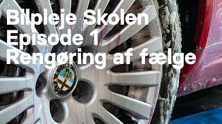 Rengøring af dæk fælge og inderskærme på din bil  Bilpleje Skolen  Episode 1 [upl. by Valle]