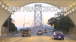 San Francisco to Silicon Valley  Sunset Drive  4K HDR  USA [upl. by Enidlareg]