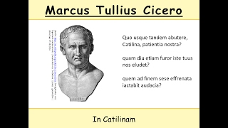 Cicero In Catilinam 11  Übersetzung Latein  Wie lange noch Catilina 2 [upl. by Felicle]