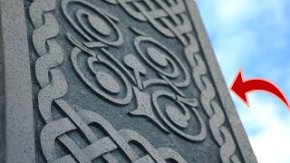 Hand Crafting A Medieval Celtic AngloSaxon Stone Cross Out Of Wood [upl. by Airdnahc]