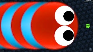 Slitherio 1 Tiny Invasion Snake vs 1 Strong Bad Snake Skin Hacked Epic Slitherio Best Gameplay 3 [upl. by Oringas]