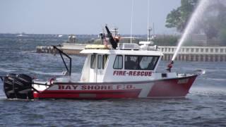 2016 0611 Islip NY Fireboat 1 [upl. by Siari]