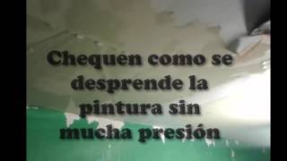 Cómo quitar la pintura de una pared fácil y económico para volver a pintar [upl. by Arataj]