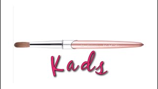 One of The Best Acrylic Nail Brushes on Amazon Kads Pink Metallic Acrylic Nail Brush Review [upl. by Ellicott]