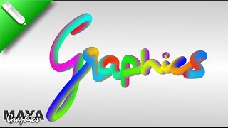 3d Typography Design in Coreldraw  Typography illustration in Coreldraw  Maya Graphics [upl. by Aleik]