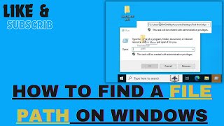 How to Find a File Path on Windows [upl. by Golub]