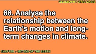 288 Earths Motion and LongTerm Climate Changes  Analyzing the Relationship [upl. by Assenahs760]