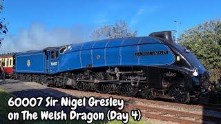 60007 Sir Nigel Gresley on the mainline  The Welsh Dragon Tour Day 4 at Penmaenmawr [upl. by Denna]