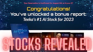 Teeka Tiwaris 1 AI Stock Of 2023 Revealed [upl. by Hatch328]