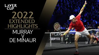 Andy Murray v Alex de Minaur Extended Highlights  Laver Cup 2022 Match 3 [upl. by Nomyad486]