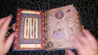 Junk journal flip through River song diary Doctor Who Tardis blue [upl. by Valentia761]