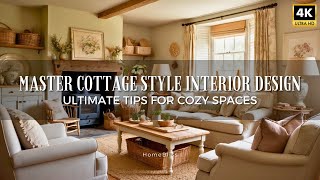 Cottage Style Interior Design Tips A Guide to Creating Cozy and Inviting Spaces [upl. by Nylarak]