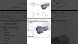 SolidWorks Part Modeling Tutorial 03  solidworksmodeling solidworkstutorail cadsoftwaretutorial [upl. by Odnarb]