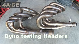 Dyno testing headers  4age [upl. by Sieber]