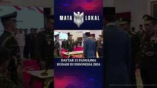 Pangdam Terbaru Indonesia 1  matalokal [upl. by Lingwood162]