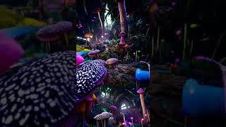 Psychedelics Visuals videos on Acid Shroom LSD watch while High Trippy diffusion 56 Mushroom Visual [upl. by Ellehcer]