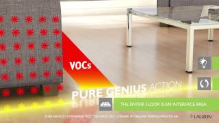 HOW DOES IT WORK Pure Genius airpurifying smart floor  Lauzon Flooring [upl. by Mccahill]