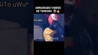 ARRUINADO VIDEOS DE TERROR 👽🔥 memes humor xd miedo [upl. by Aicilic]