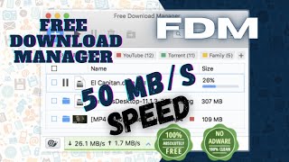 FDM Downloader review  Free Download Manager High Speed Download  No Cracking [upl. by Eneres]