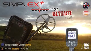 Detech 13quot CoilNokta Makro SimplexUnboxingField TestReviewMetal Detecting UK [upl. by Adohr]