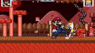 Super Mario vs Peach Toadstool MUGEN Battle [upl. by Nuahsal]