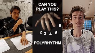 Jacob Collier 23456 Polyrhythm On One Hand Shorts [upl. by Kcirre381]