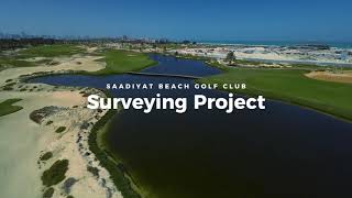 Saadiyat Beach Golf Club  Surveying  GIS Drones [upl. by Sillig]