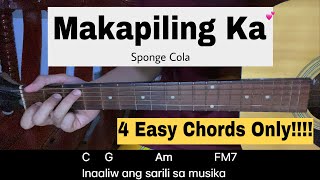 Makapiling Ka  Sponge Cola  EASY GUITAR TUTORIAL [upl. by Akirehs247]