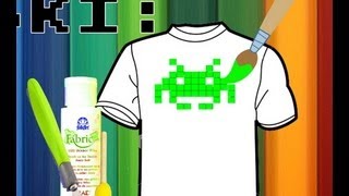 Evde Tişört Baskı Retro Oyun Temalı  Tshirt Stencil  FREEZER PAPER ALTERNATIVE [upl. by Llennahs]