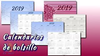 Tutorial PowerPoint 📅Calendarios de bolsillo 📆 Gratis Rapido y sencillo [upl. by Anha]