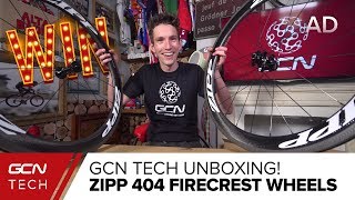 Unboxing The Zipp 404 Firecrest Carbon Clincher Wheels [upl. by Lepine]