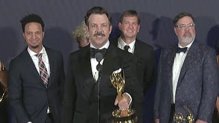 Emmys 2022 Ted Lasso Winners Interview [upl. by Ahsinac]