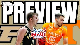 Purdue vs Tennessee Maui Invitational Preview and Prediction [upl. by Irrehc79]