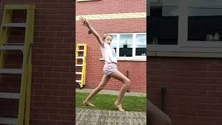 how to do a cartwheel on the balance beam in one day [upl. by Eade]