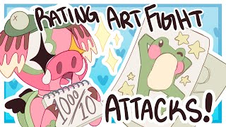 RATING YOUR ART FIGHT ATTACKS [upl. by Bowrah711]