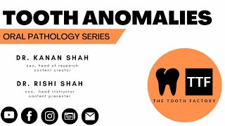 Oral Pathology Tooth Abnormalities 1  Full Lecture 2022 [upl. by Olympia]