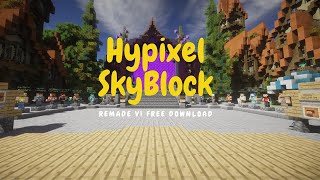 Hypixel SkyBlock setup remade V1 free download by OGGYGAMING l Minecraft [upl. by Roddie]