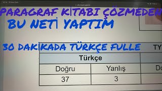 TYT TÜRKÇE 30 DAKİKADA 35 NET NASIL YAPTIM BİLİNMEYEN TAKTİKLER yks2025 tytturkce tıpfakültesi [upl. by Anaizit]