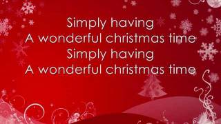 Paul McCartney  Wonderful Christmas time lyrics on screen [upl. by Ttebroc64]