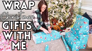 Wrapping Christmas Presents 2023  What I Got my Kids for Christmas 2023  Wrapping Gifts with Me [upl. by Ellehsem]