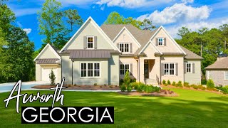 NEW Luxury Home for Sale in GATED GOLF COURSE Community NW of ATLANTA  Ultimate Dream Home Tour [upl. by Nocaed133]