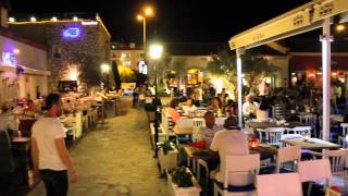 Izmir Cesme Marina  View of nice restaurants HD [upl. by Icyac195]